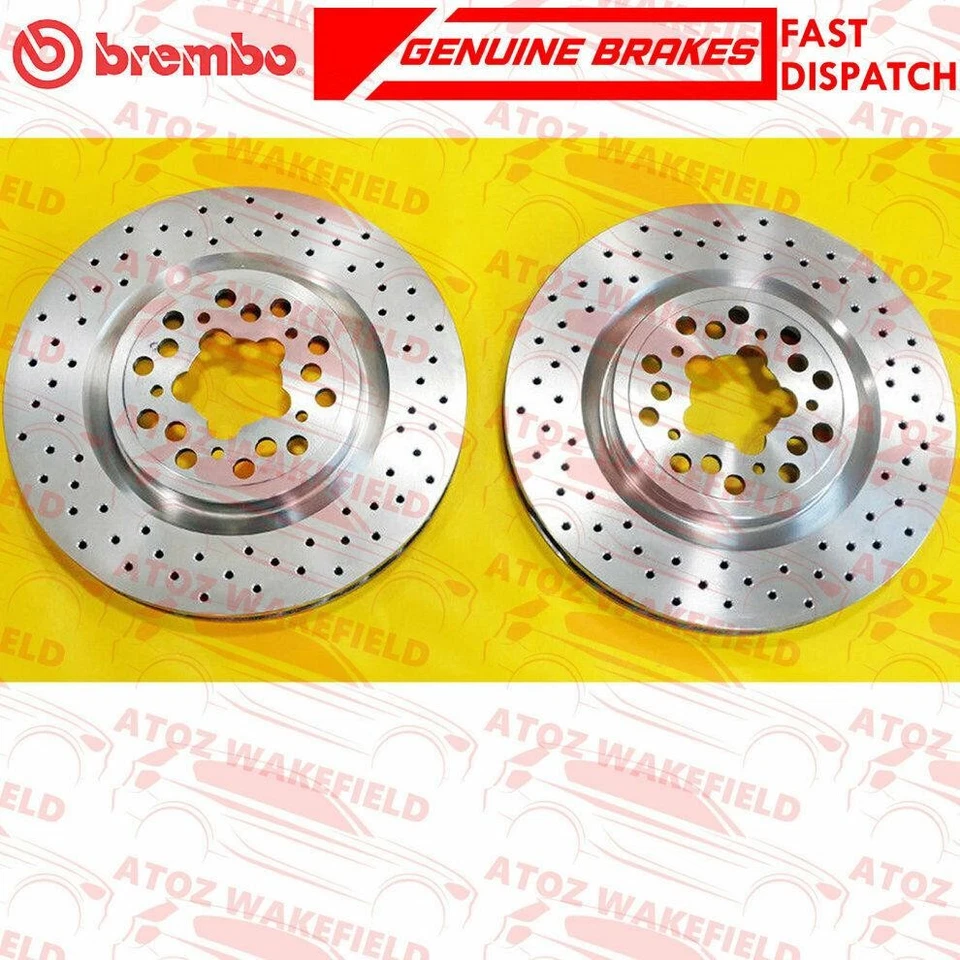 PAR DE DISCOS DE FRENO BREMBO DELANTEROS O TRASEROS GENUINOS PARA FERRARI 360 MODENNA 99-05 330M Foto 3 de 4