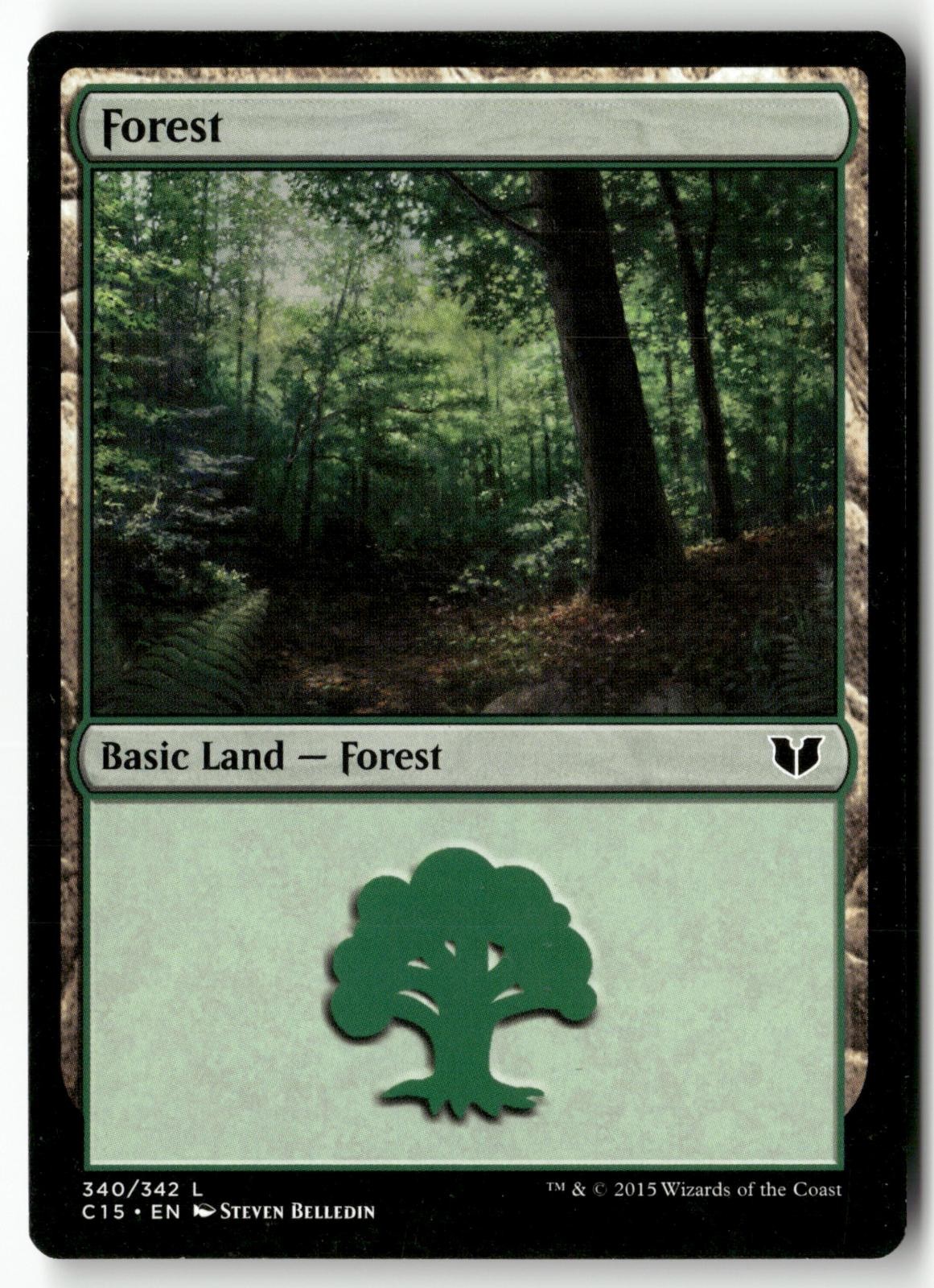 Forest (340) 340 Magic: The Gathering Commander 2015 2015