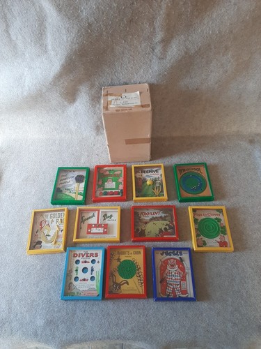 Vintage set 11 RJ Series of Popular Puzzles made by R Journet London England
