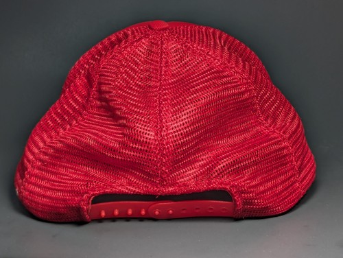 Cappello camionista vintage Windsor canadese whisky snapback rosso cappellini Johnson - Foto 19 di 21