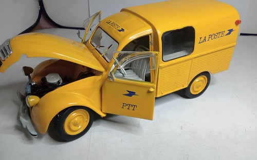 SOLIDO 1/18 UNIQUE MODÈLE CITROEN 2CV FOURGONNETTE "LA POSTE" SANS BOITE gé C1 - Picture 8 of 17