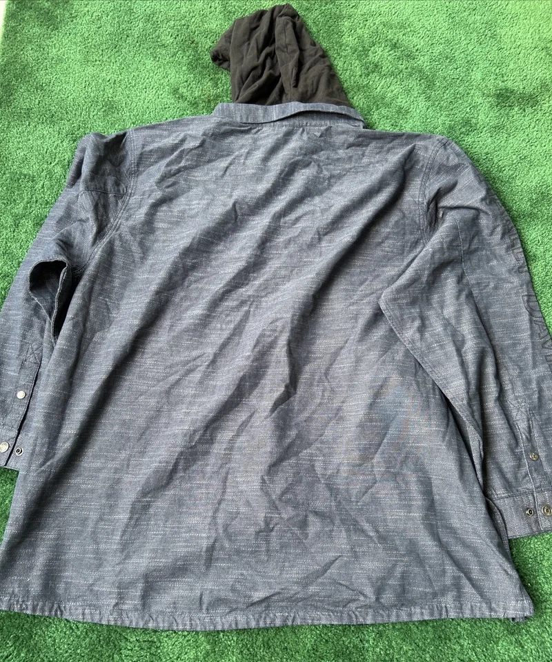 Рубашка с капюшоном Harley-Davidson Whiplash Snap Front 96876-23VM мужская размер 5X-Large - Изображение 3 из 4