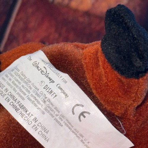 Disney Lion King Pumbaa Plush Stuffed Animal Bean Bag Toy Vintage 90s READ - Picture 9 of 10