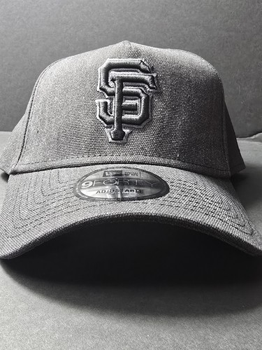 NewEra Charcoal San Francisco Giants Logo Essentials 9FORTY A-Frame Hat Snapback - Bild 4 von 5