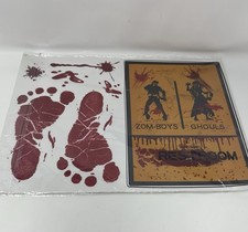 Halloween Window Cling Zombie Vampire Party Haunted House Restroom Signs Zombie