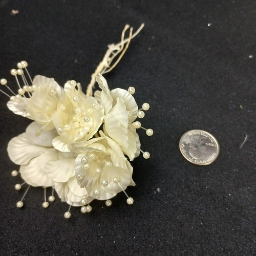 70 Teile Konvolut Vintage Blumen Hochzeit Blumen Verzierungen Basteln Blumenstrauß Glocke - Bild 7 von 20