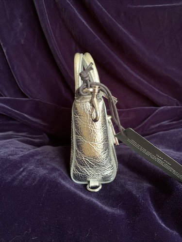 Rebecca Minkoff Micro Mini M.A.B. Silver New With Tags MSRP $178 - Picture 4 of 11