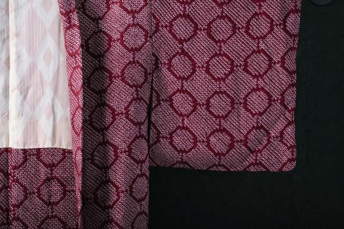 Vintage Japanese Kimono Silk Antique HAORI Jacket Robe Dress Dyed/KIM99/370 - Picture 5 of 10