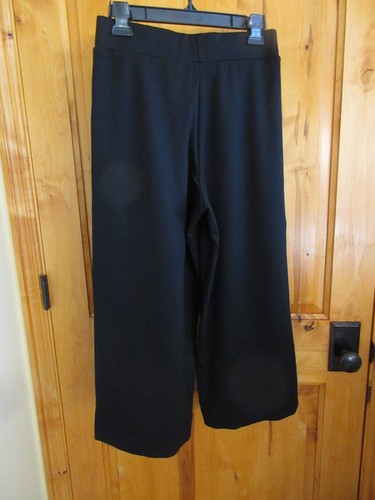 SOCIETY NEW YORK SIZE M BLACK WIDE LEG DRESS PANTS STRETCH WAIST NO POCKETS NWOT - Picture 3 of 5