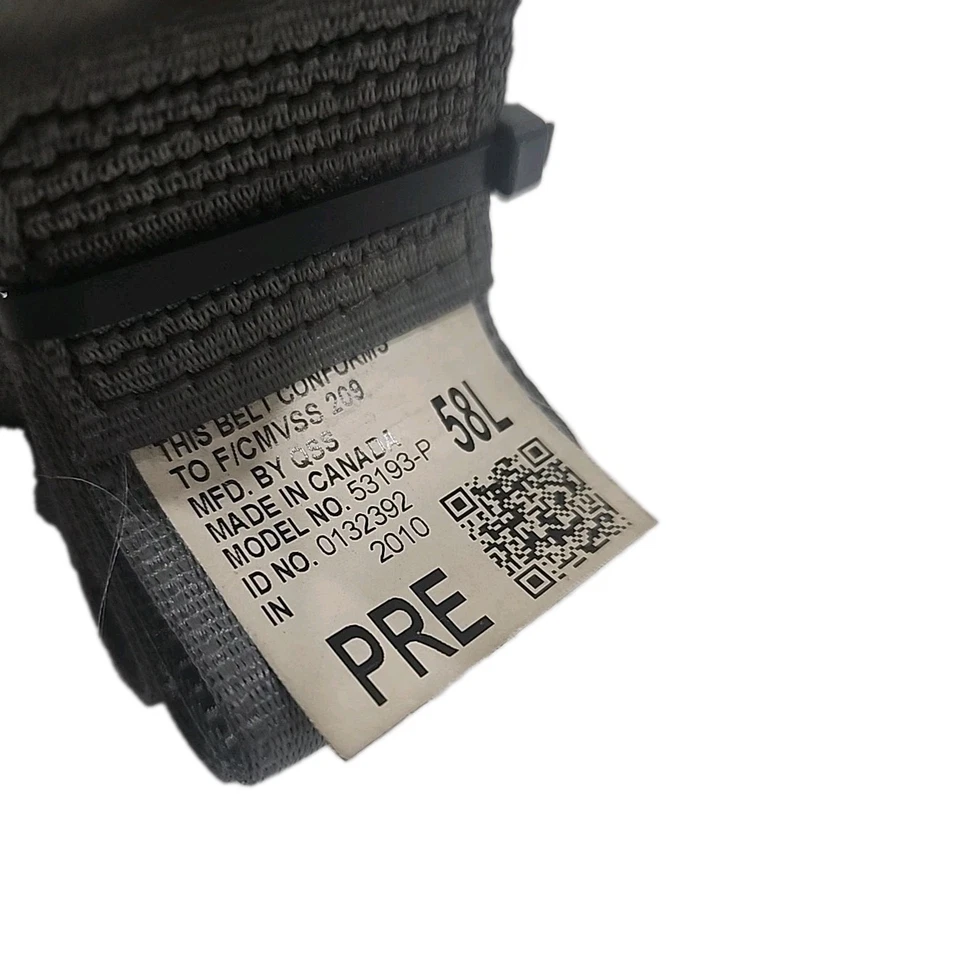 Retrator de cinto de segurança dianteiro esquerdo Toyota Sienna 2011-2014 fabricante de equipamento original 53193-P cinza - Imagem 2 de 4