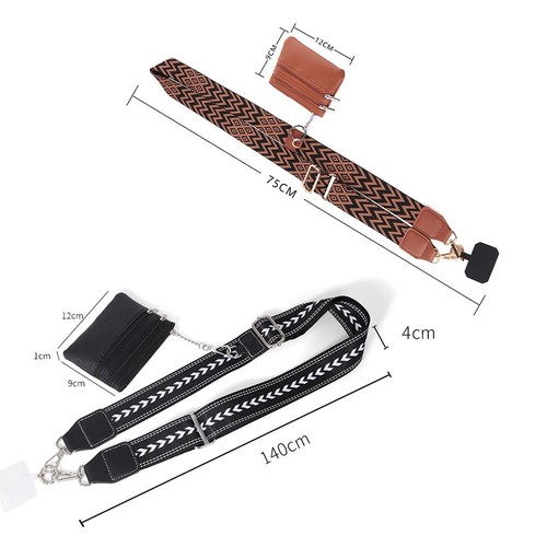 With Zipper Pocket Phone Strap with Wallet Phone Accessories - Photo 2 sur 21