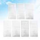  7 Pcs Growth Chart Height Measurement Baby Measuring Ruler Child Kids Stencil