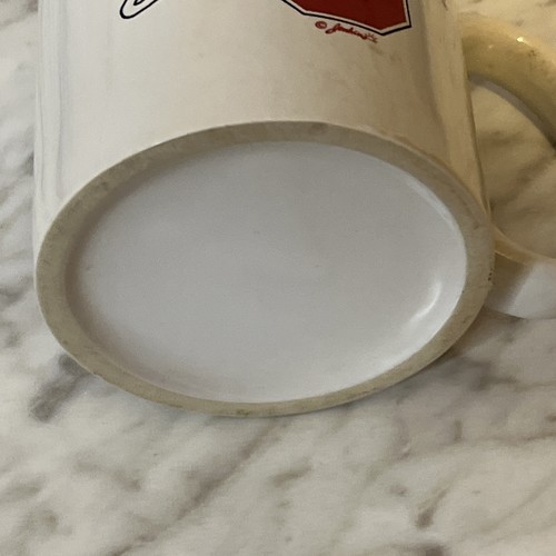 Vintage OU Oklahoma Sooners Kaffeebecher weiß Keramik Jenkins - Bild 4 von 12
