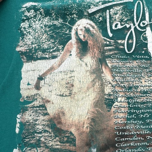 Camicia Vintage Y2K Gildan Taylor Swift Album Autotitolata Tour Rara Taglia Large - Foto 7 di 11