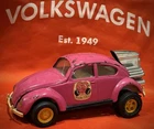 Vintage Tonka Volkswagen Beetle Purple Plum Wild #52680 8.5” 1960’s