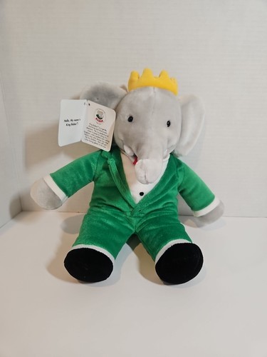 Vintage Dakin King Babar Elefant 13 Zoll Plüsch NEU MIT ETIKETT 1993 - Bild 12 von 12