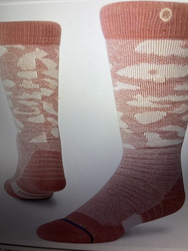 Stance Socks Kids Performance Large Y 3-5.5 Snowed Inn Dusty Rose Mid Cushion - Picture 11 of 13