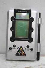 LCD Electronic Pool Game Vintage Excalibur Handheld Pool Sport Game Tested