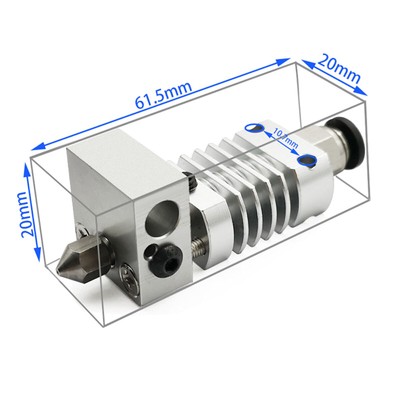 Metal Extruder Head for Creality 3D CR10/10S Ender3/3S CR10 Pro/V2 3D Printer DS