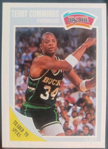 1989-90 FLEER MASTER TEAM SET 5/5 SAN ANTONIO SPURS CUMMINGS MAXWELL MINT 05074 - Picture 2 of 7