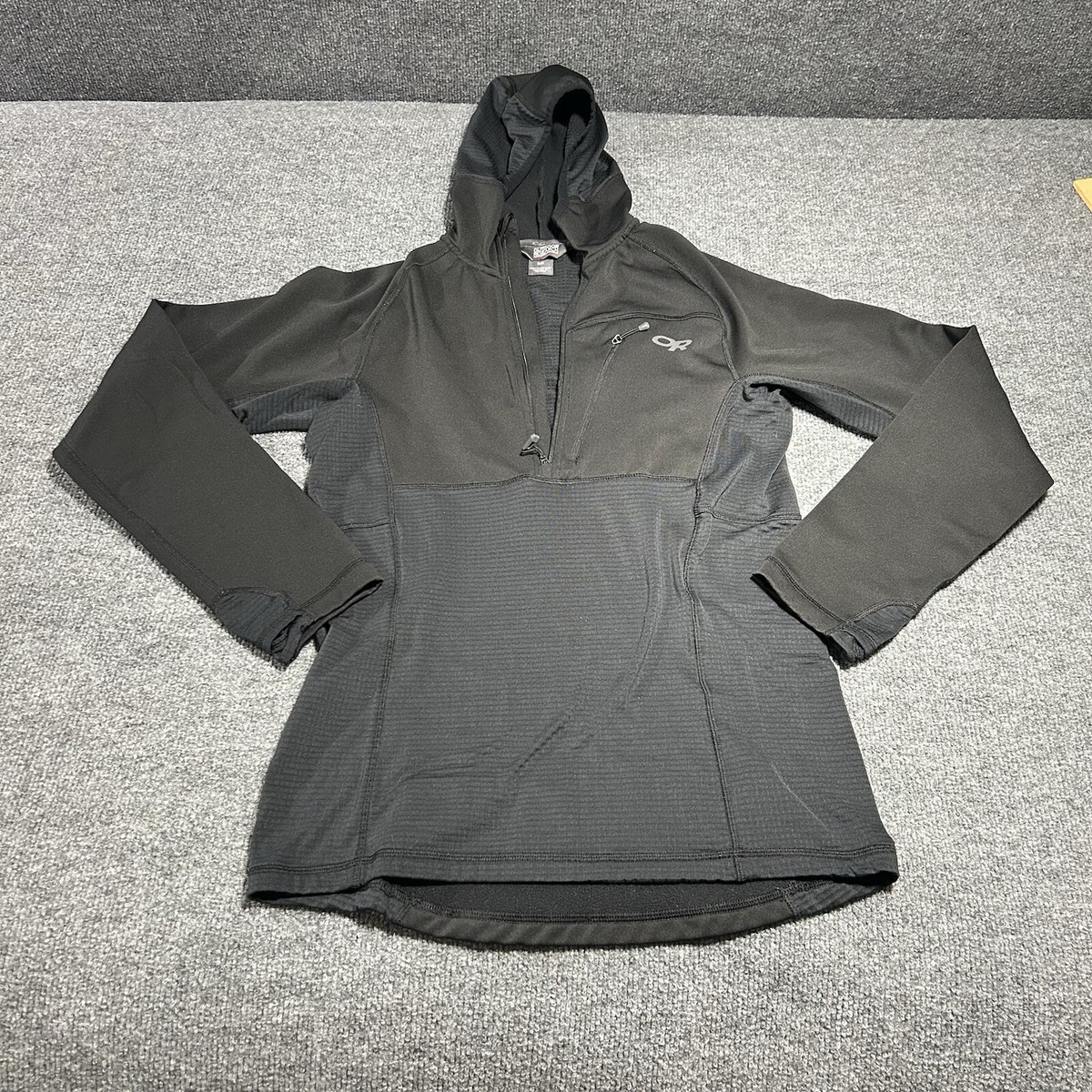 Outdoor Research Vigor Grid Fleece Waffle Pullover Hoodie Mens S