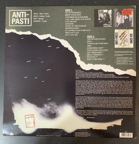 ANTI-PASTI the last call lp album reissue 1996 italy get-7 - Picture 2 of 3