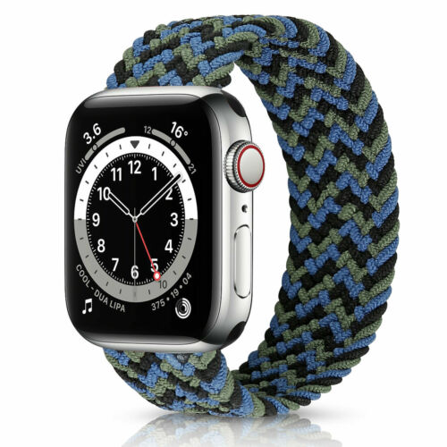For Apple Watch iWatch SE Series 6 5 4 3 2 Braided Solo Loop Elastic Band Strap - Picture 27 of 27