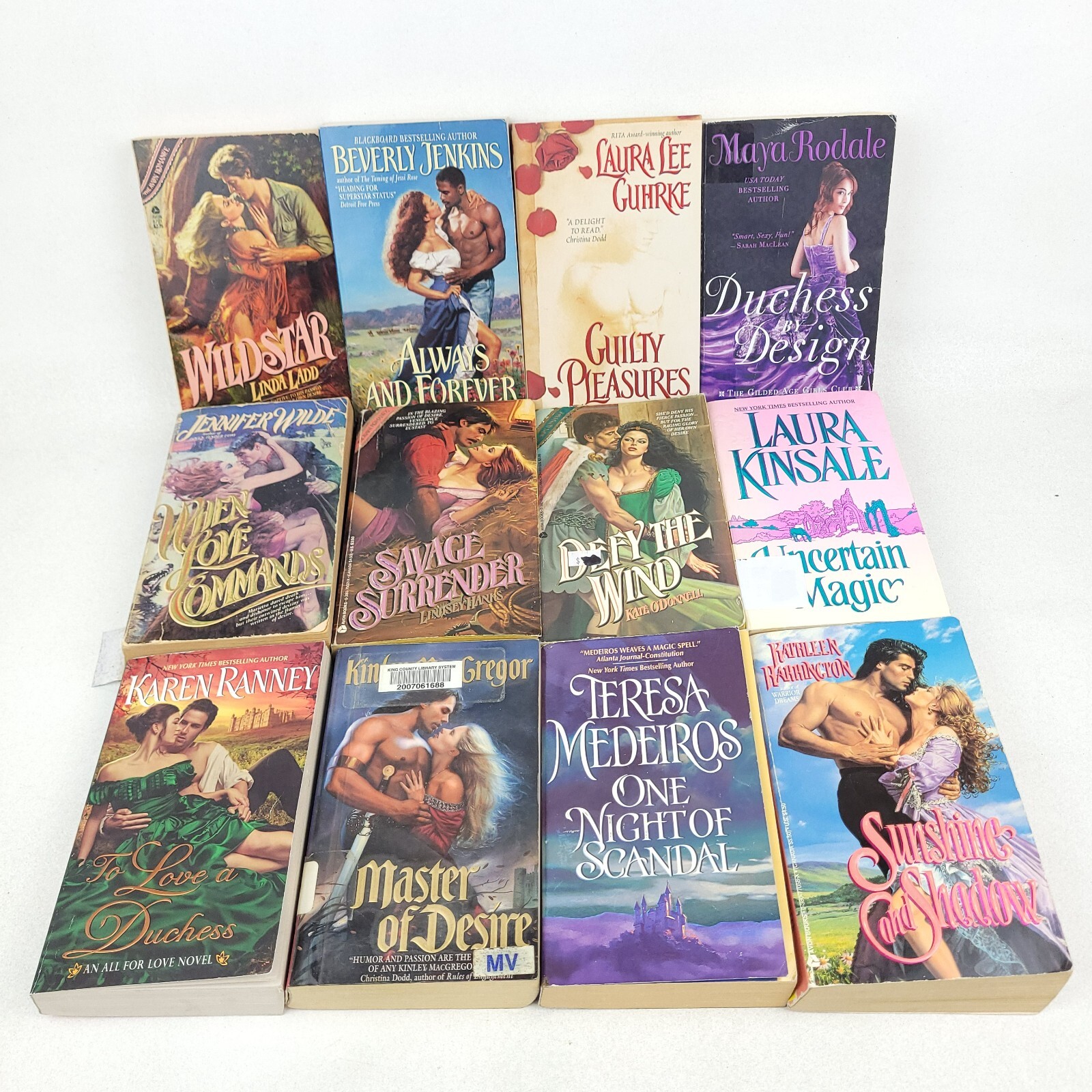 Lot of 12 Vintage Avon Romance & Historical Romance Paperbacks, Ladd