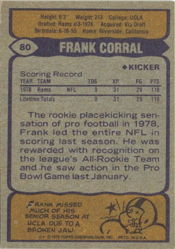1979 Topps Football Cards Varying Conditions - You Pick (1-199) - Picture 132 of 334