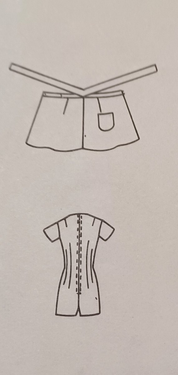 7773 Vogue SEWING Vtg Pattern CUT Sz Misses 10 short jumpsuit w