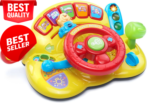Turn and Learn Driver - Role Play Educational Driver Toy -166600 - Yellow - Picture 12 of 12