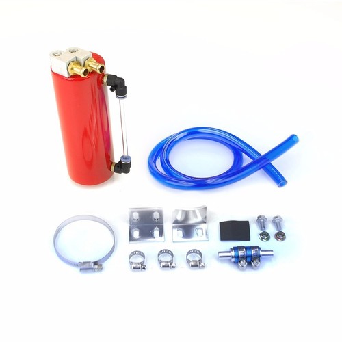 RED BILLET JDM ALUMINIO REDONDO TANQUE DE CAPTURA DE ACEITE/DEPÓSITO DE LATAS 750 ML + SOPORTE + MANGUERA - Imagen 1 de 4