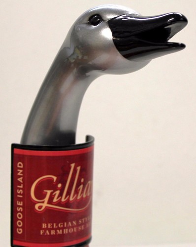 GILLIAN BELGIAN STYLE FARMHOUSE ALE - GOOSE ISLAND - 9" FASSBIER ZAPFHAHN GRIFF - Bild 1 von 11