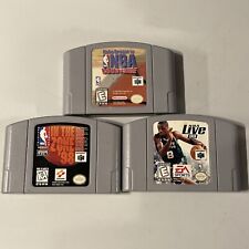Nintendo 64 NBA Game Lot. NBA Live ‘99, In The Zone ‘98, & NBA Courtside Tested