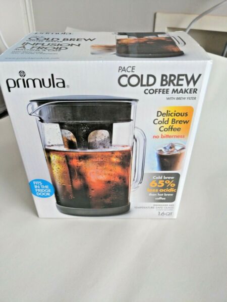 Primula PCBBK-5351 51 oz Black Pace Cold Brew Iced Coffee Maker, 51 oz, Photo Related