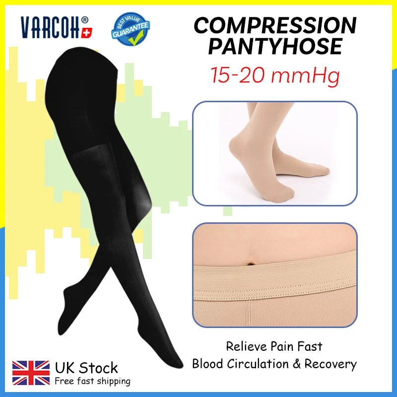 VARCOH 15-20 mmHg Medical Compression Pantyhose Women‘s Men's Surgical Tights Stockings