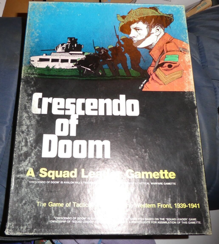Squad Leader Gamette- CRESCENDO OF DOOM -wargame by Avalon Hill, UNPUNCHED, WWII