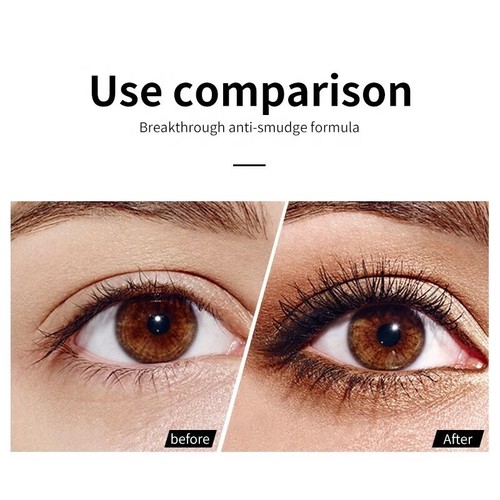 4D Silk Fiber Eyelash Mascara Waterproof Length Thick Long Lasting Smudge-Proof - Picture 4 of 8