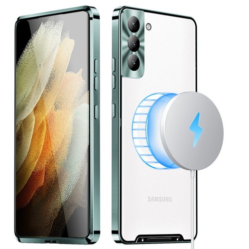 Custodia per Samsung S25 S24 S23 FE S22 ultra metallo Magsafe custodia cellulare magnetica - Foto 16 di 16