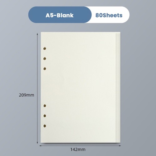 80Sheets A5/A6/A7 Notebook Refill Paper 6-hole Binder Inner Page Students - Picture 20 of 22