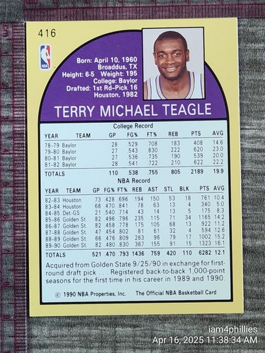 1990 NBA Hoops Basketball Cards Complete Your Set #'s 221 - 440 YOU PICK - Picture 314 of 362