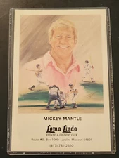 VINTAGE MICKEY MANTLE LOMA LINDA GOLF OUTING PROMOTIONAL CARD🔥🔥