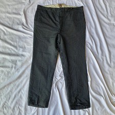 Vintage 1920s French Belle Jardiniere Work Pinstripe Pants Trousers Workwear