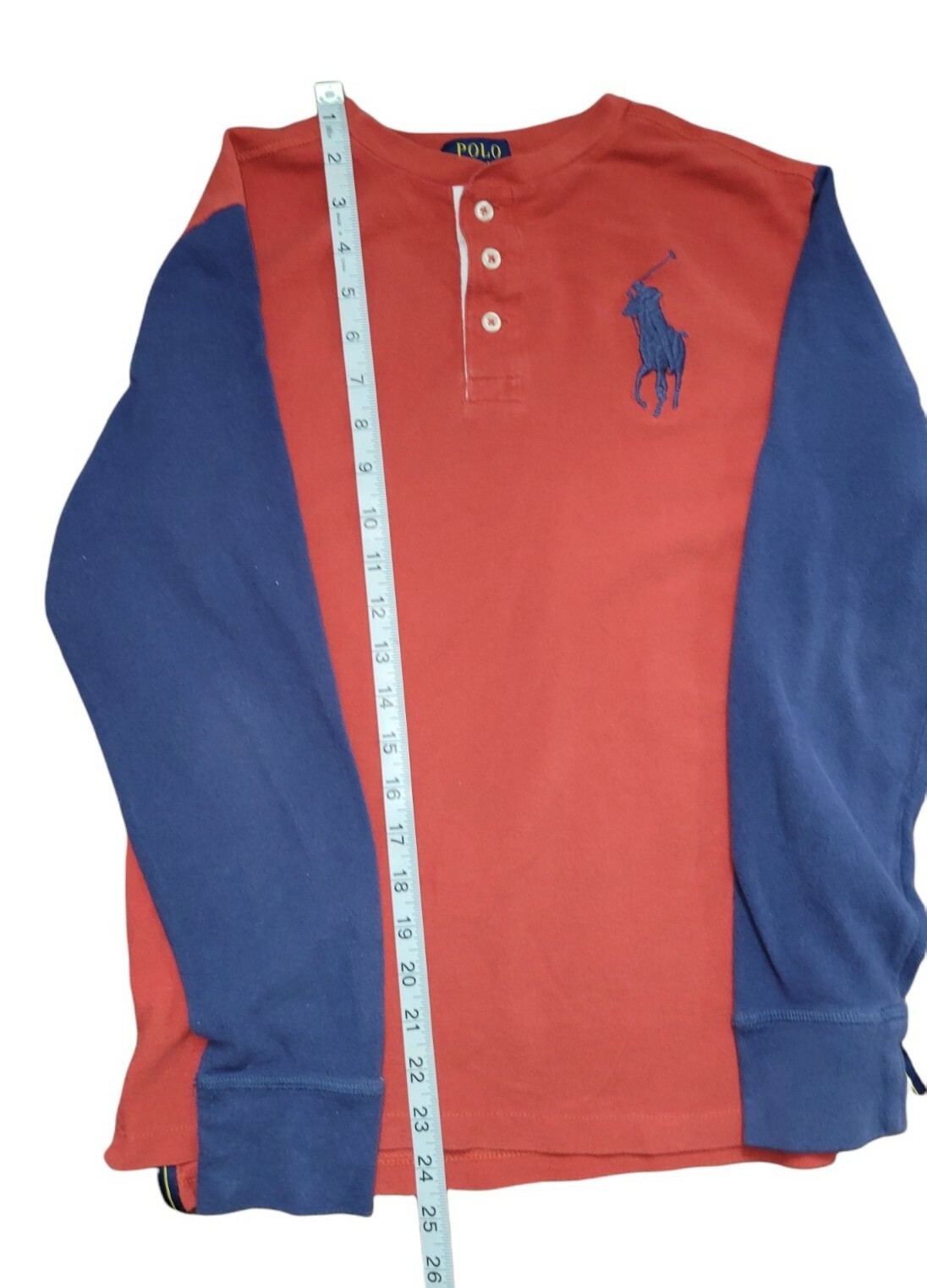 Polo Ralph Lauren Logo Pony Gioventù Grande (14 16) Rosso & Blu. VEDI MISURE