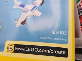 LEGO 6-99 4101 Instruction Book & Miscellaneous Parts & Pieces in Plastic Case