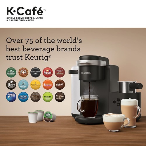 Keurig K-Cafe Single Serve Coffee Latte & Cappuccino Maker - Dark Charcoal - Picture 8 of 12