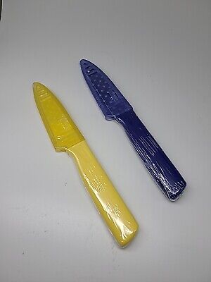 Kuhn Rikon Colori Non-Stick Serrated Paring Knife with Safety Sheath, 4 inch