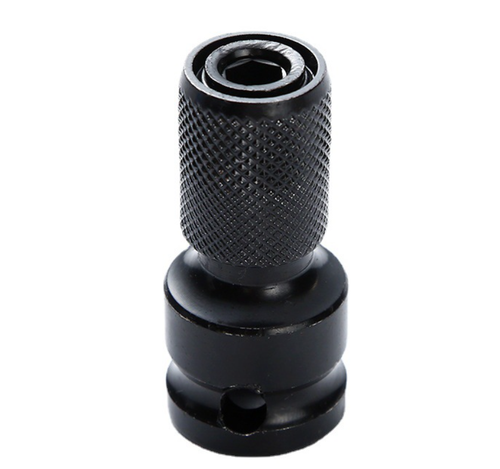 1/2 inch Square To 1/4 inch Hex Ratchet Socket Wrench Socket Adapter For Impact - Picture 2 of 3