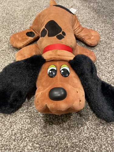 EUC Hasbro Pound Puppies 18" StuffedPuppy Brown Spots Large Plush Retro 2022 - Picture 6 of 6