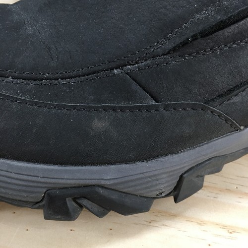 Merrell Shoes Mens 14 Coldpack Ice+ Moc Waterproof Slip Ons J49819 Black Leather - Imagen 7 de 20